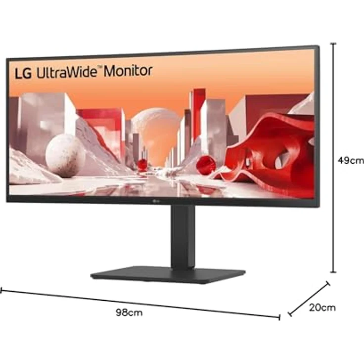 LG 34BA85QE-B 34" UltraWide IPS Monitor, UWQHD 3440x1440, 21:9, HDMI/DP/USB-C, Adjustable Stand – Bild 11