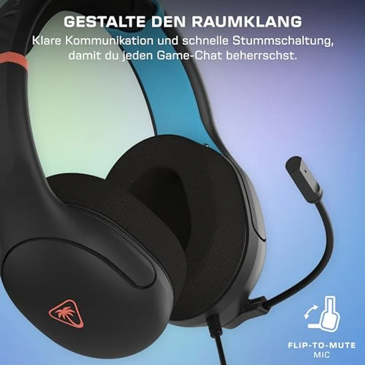Turtle Beach Airlite Fit Wired Gaming Headset, Offiziell lizenziert für Nintendo Switch 2, 1 und OLED, 40-mm-Lautsprecher, Geräuschisolierende Ohrpolster, Anthrazitschwarz – Bild 4