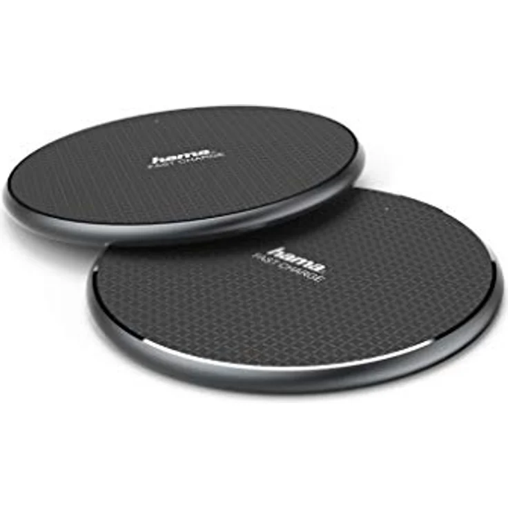 Hama kabelloses Ladegerät QI-FC10, Qi Ladestation, schwarz (2 Stück) – Bild 3