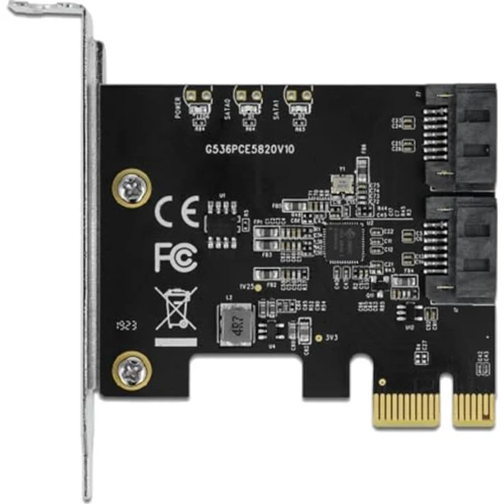 Delock 90431 PCI-Express Karte SATA, Erweiterungskarte mit 2 internen SATA Ports – Bild 3