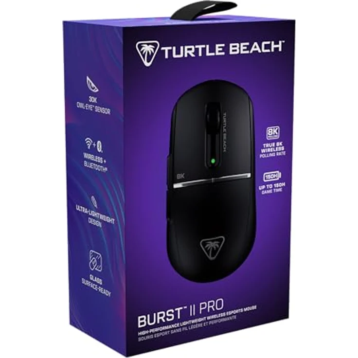 Turtle Beach BURST II PRO, Kabellose E-Sport-Gaming-Maus mit 8.000 Hz Abtastrate, Owl-Eye Sensor 30.000 DPI, Titan Optical Switches, Schwarz – Bild 18