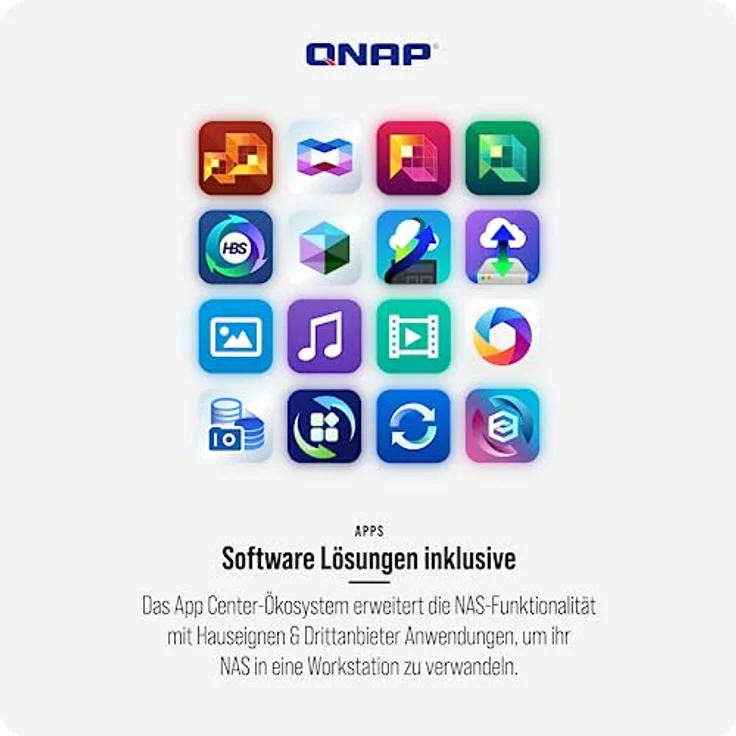 QNAP TS-855eU-RP-8G (0 TB), NAS, Schwarz – Bild 6