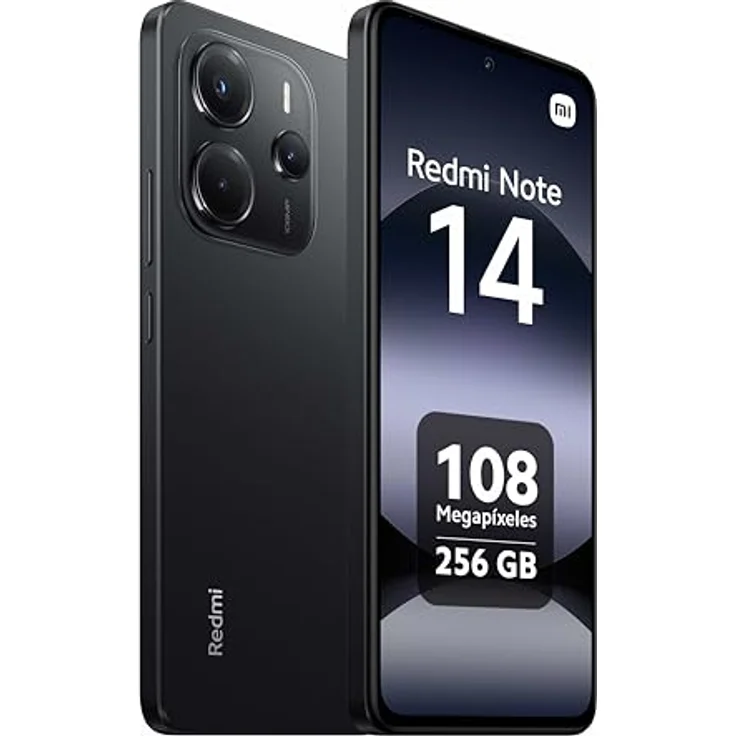 Xiaomi Redmi Note 14 Smartphone, 8 GB RAM 256 GB, 6,67 Zoll AMOLED Display, 120 Hz, 108 MP Kamera, Midnight Black – Bild 2