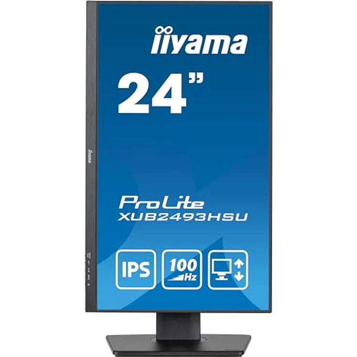 iiyama Prolite XUB2493HSU-B7 60,5cm 23,8" IPS LED-Monitor Full-HD 100Hz HDMI DP USB2.0 Höhenverstellung Pivot Adaptive Sync schwarz – Bild 4