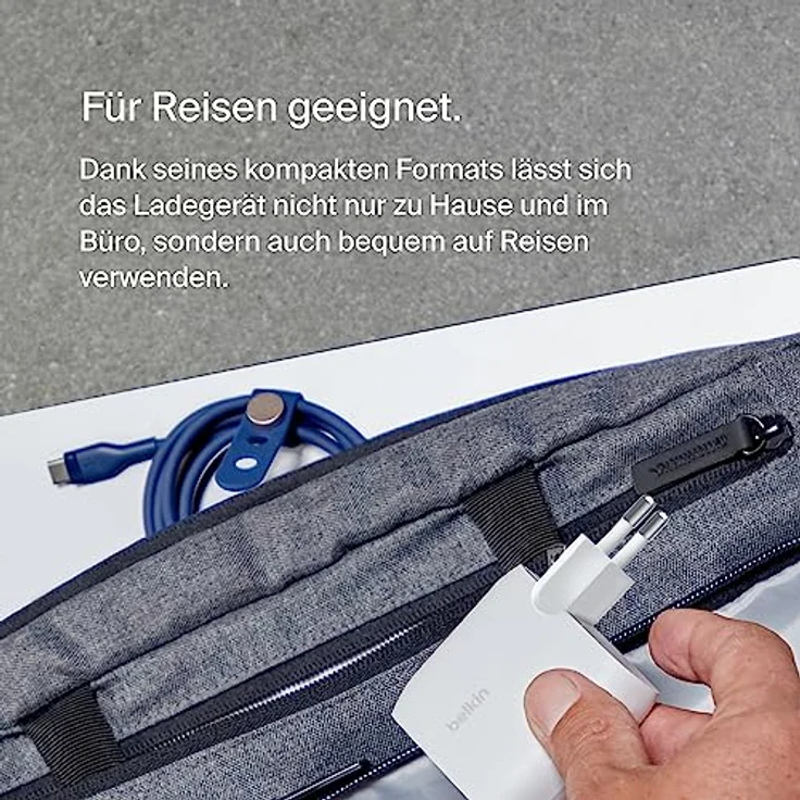 Belkin BoostCharge USB-C PD-Ladegerät mit 2 Anschlüssen und PPS, 60 W, Weiß - Schnellladetechnologie, gleichzeitiges Laden, breite Kompatibilität & 2 Jahre Garantie – Bild 4