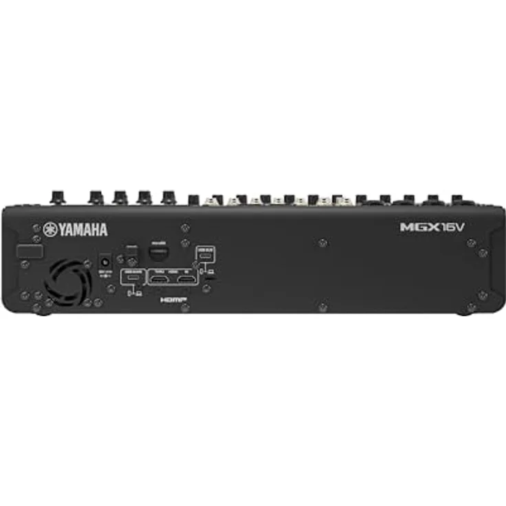 Yamaha MGX16V BK, 16-Kanal Digitalmischpult mit HDMI-zu-USB-Eingang, Bluetooth 5.0 und 16-Spur Recording, Schwarz – Bild 3