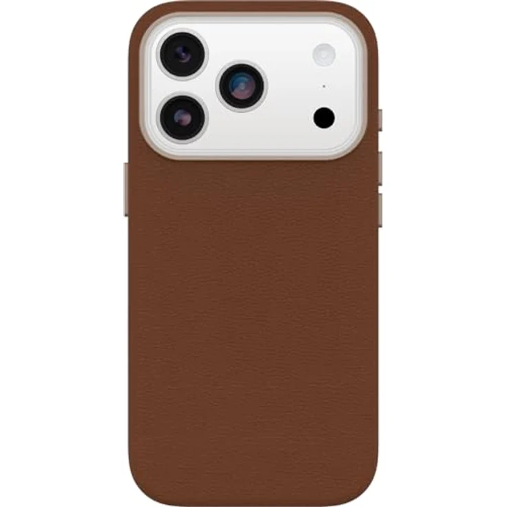 OtterBox Symmetry Series Cactus Leather Hülle für iPhone 17 Pro, stoßfest, 3X Militärstandard getestet, MagSafe-kompatibel, Braun – Bild 2