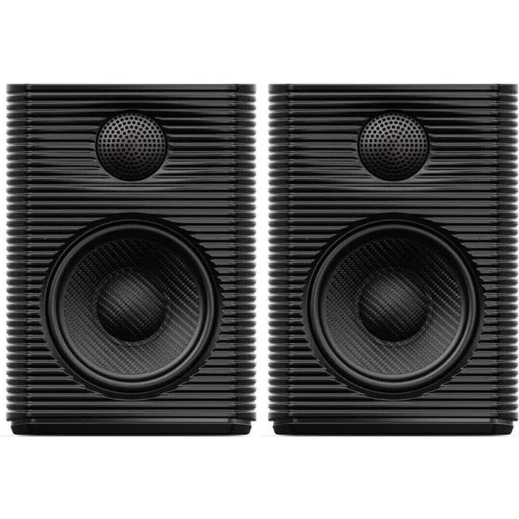 FiiO SP3 BT HiFi-Regallautsprecher, 3,5-Zoll-Tieftöner, Bluetooth mit LDAC, Schwarz, 2 Stück