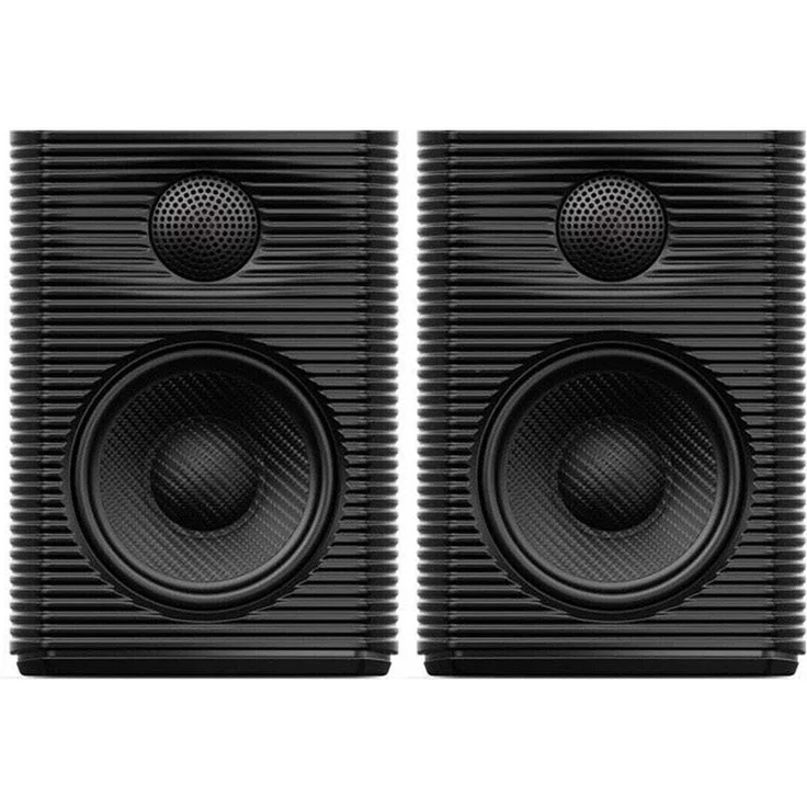 FiiO SP3 BT HiFi-Regallautsprecher, 3,5-Zoll-Tieftöner, Bluetooth mit LDAC, Schwarz, 2 Stück