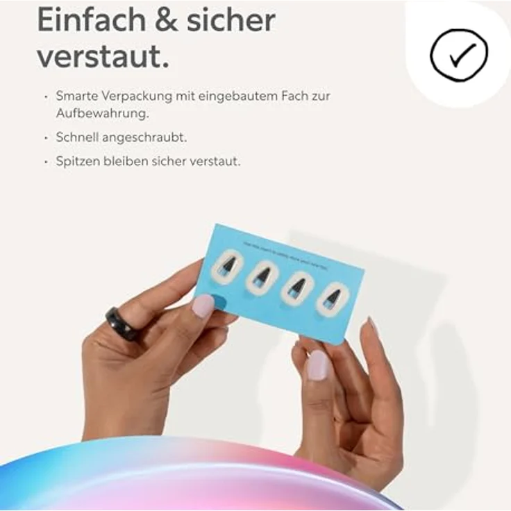 Paperlike Spitzen für Eingabestift, grau, 4er Pack für präzises Zeichnen und Notieren, kompatibel mit Apple Pencil – Bild 6