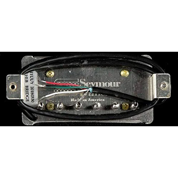 Seymour Duncan SH-1B4C Zebra, Humbucker Tonabnehmer im `59 P.A.F. Stil, Steg Position, warmer Klang, Schwarz/Weiß – Bild 3
