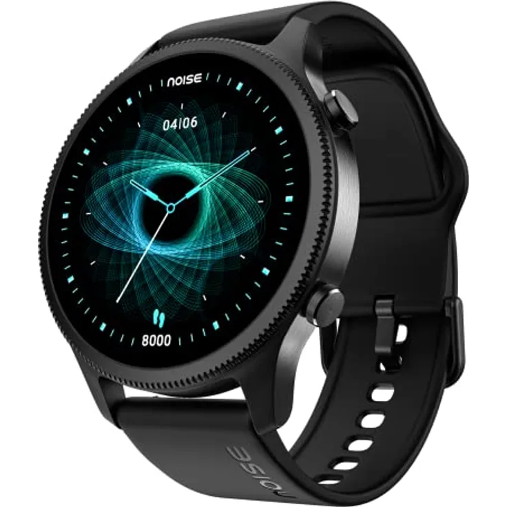 Noise NoiseFit Halo Smart Watch, 1.43" AMOLED Display, Bluetooth Calling, Premium Metallic Build, 100 Sports Modes, Up to 7-Day Battery Life, BT v5.3