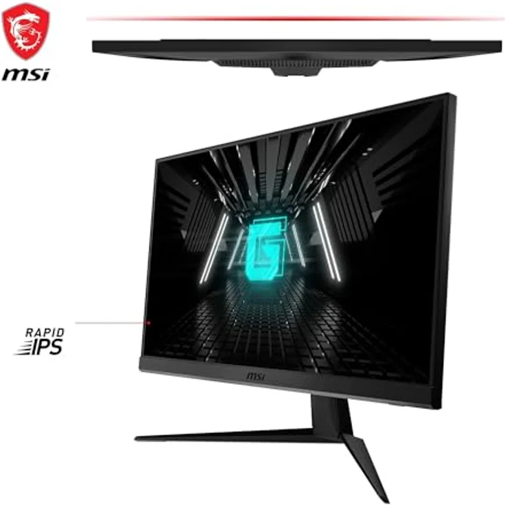 MSI G2412F, 24 Zoll Full HD Monitor mit 170Hz, 1ms Reaktionszeit, IPS Panel, FreeSync Premium, schwarz – Bild 2