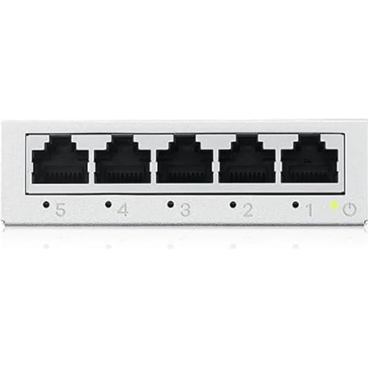 ZYXEL 5-Port Gigabit Unmanaged Ethernet Switch, Ethernet Splitter, Tisch- oder Wandmontage [GS-105B v5] - Langlebiges Metallgehäuse, energieeffizienter und geräuschloser Betrieb – Bild 3