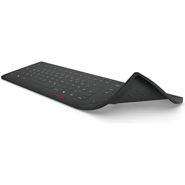 CHERRY Stream Protect Membrane, hygienischer Silikon-Tastaturschutz, desinfizierbare Membran für alle CHERRY Stream Tastaturen, Deutsches Layout (QWERTZ), schwarz – Bild 2