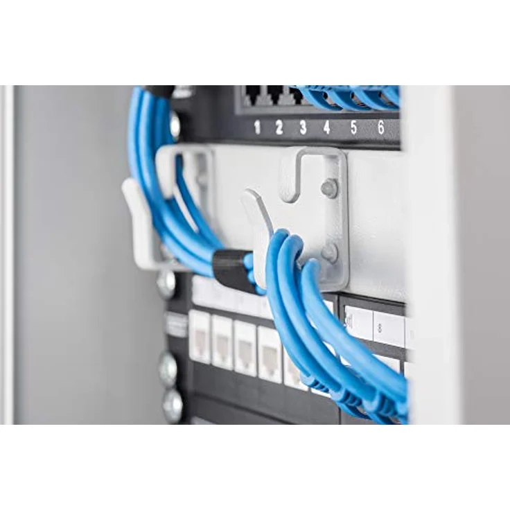 Digitus Modular Patch Panel, geschirmt, 12-Port Blank,1HE,254mm (10'') Rack Mount,schwarz RAL 9005 (DN-91420) – Bild 6