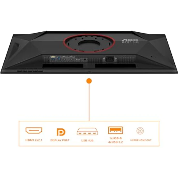 AOC Q27G4ZD 27 Zoll WQHD Monitor mit QD-OLED Panel, 280Hz, 0.03ms GtG, HDR400 TrueBlack, G-Sync Compatible, Höhenverstellung, Schwarz – Bild 4