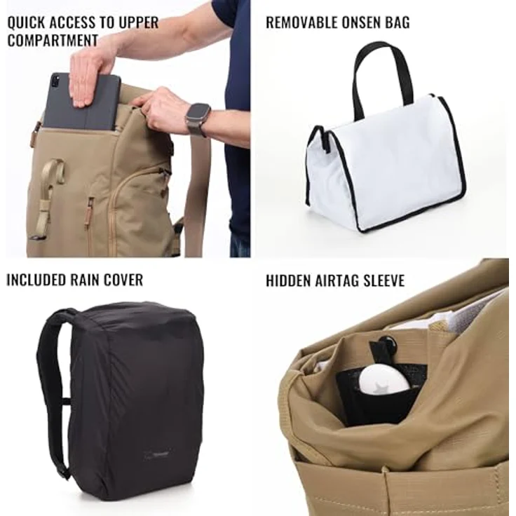 Shimoda Zaino Backpack Side Street 28, Fotorucksack 28 l mit Boa-System, wasserabweisend, Schwarz – Bild 5