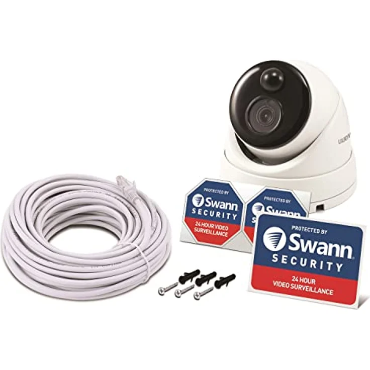 Swann CCTV Dome 4K Ultra HD IP-Überwachungskamera mit thermischer Abtastung und Gesichtserkennung und 1-Wege-Audio, Weiß (SWNHD-888MSD-EU) – Bild 8