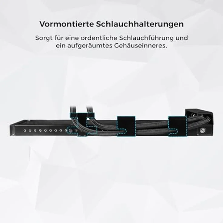 Lian-Li Hydroshift II LCD-C 360TL ARGB, CPU Wasserkühler mit 12 cm Lüftern, variabler Geschwindigkeit 200-2600 RPM, ARGB-Beleuchtung, Schwarz – Bild 4