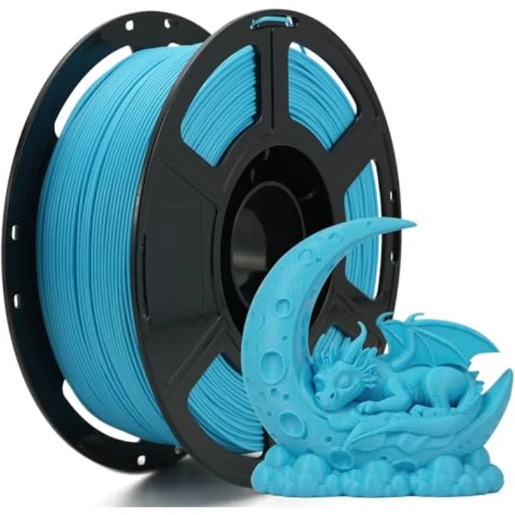 FLASHFORGE High Speed PLA+ 3D-Druckerfilament, Cyan, Verbesserter Schmelzfluss für gleichmäßige Drucke, mattes Finish, satte Farben – Bild 1