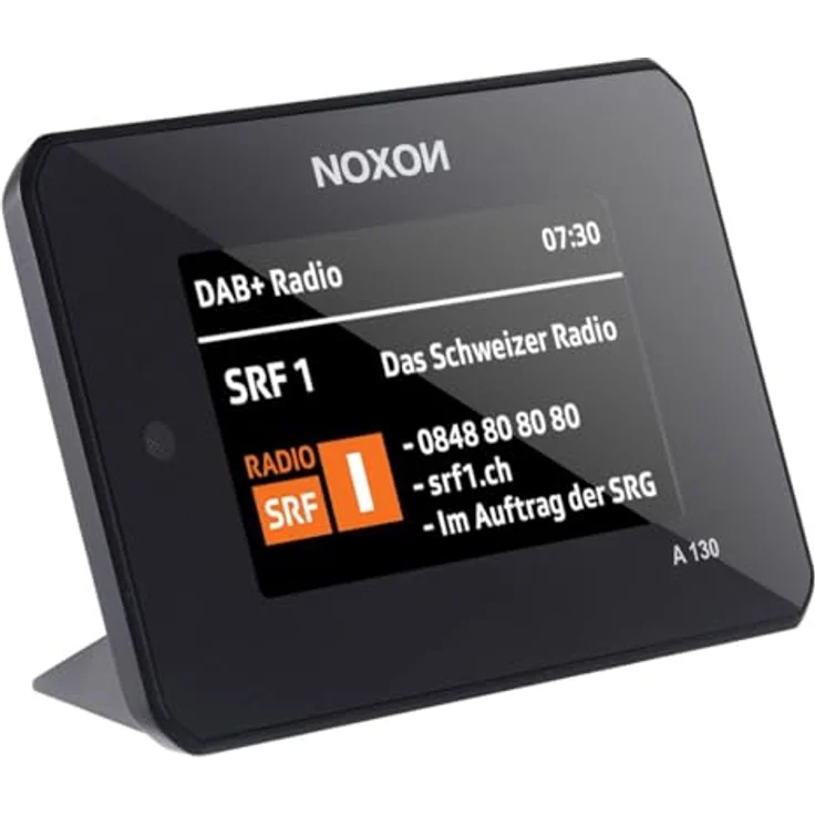 Noxon A 130, DAB+/UKW & Internet-Radio Audio Adapter mit Bluetooth, 4.3 Zoll Farbdisplay, Schwarz – Bild 2