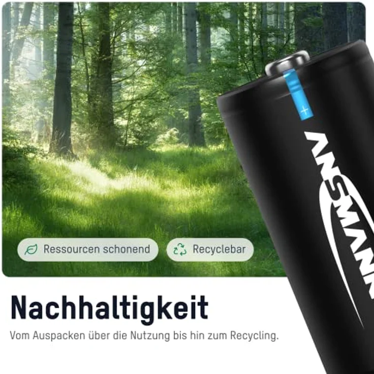 ANSMANN Akku Baby C 4500mAh NiMH 1,2V - Batterien wiederaufladbar (2 Stück) – Bild 4