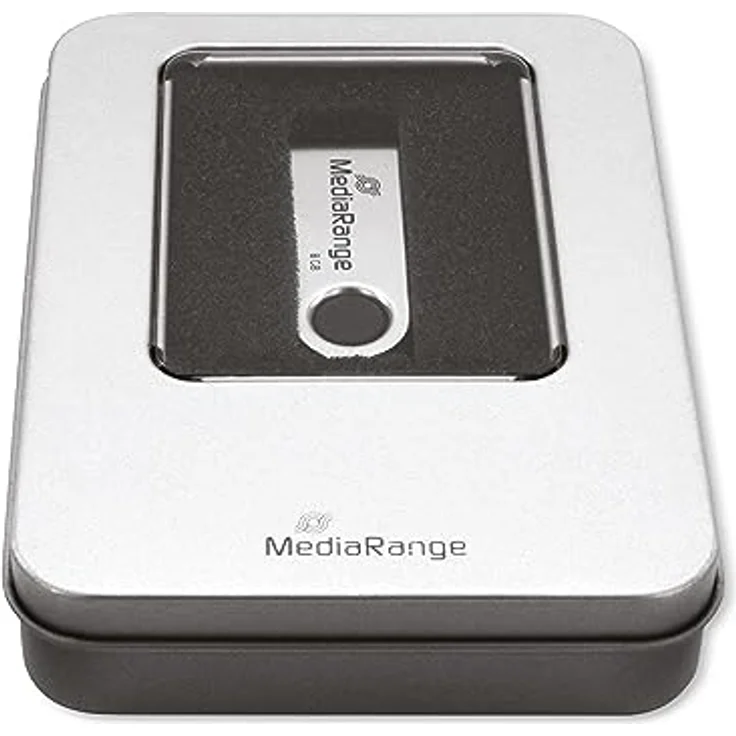 MediaRange Alu Aufbewahrungsbox Silber BOX901 für USB Speichersticks – Bild 2