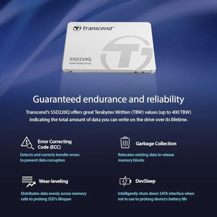 Transcend SSD220Q - Solid-State-Disk - 1 TB - intern - 2.5 Zoll (6.4 cm) - SATA 6Gb/s (TS1TSSD220Q) – Bild 6
