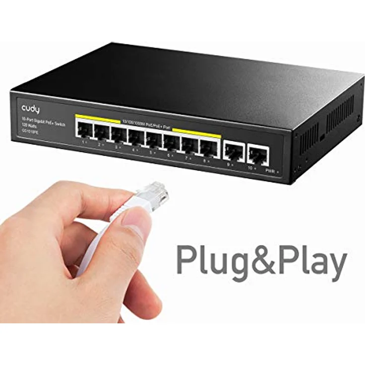 PrzeÅ‚Ä…cznik GS1010PE 8xGE PoE+ 120W 2xGb Uplink – Bild 5