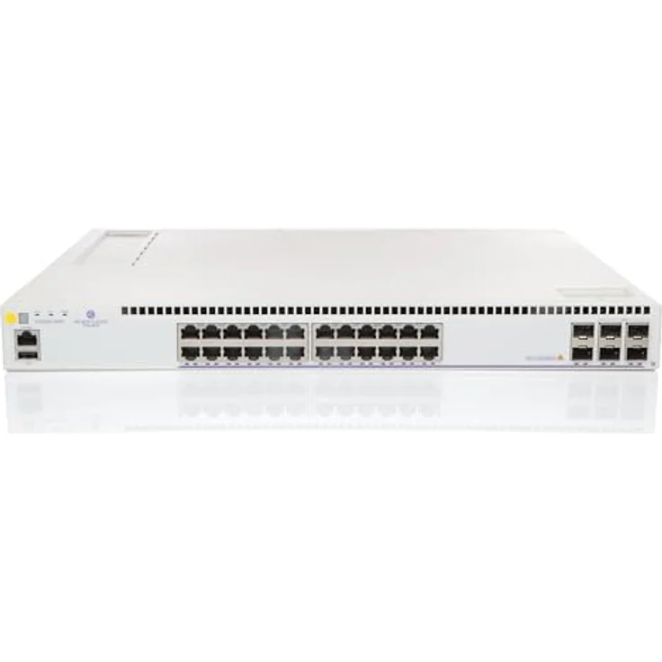 Alcatel-Lucent OmniSwitch 6560-24X4 Netzwerk Switch, Silber mit 24 Ports und managed-Funktion – Bild 2