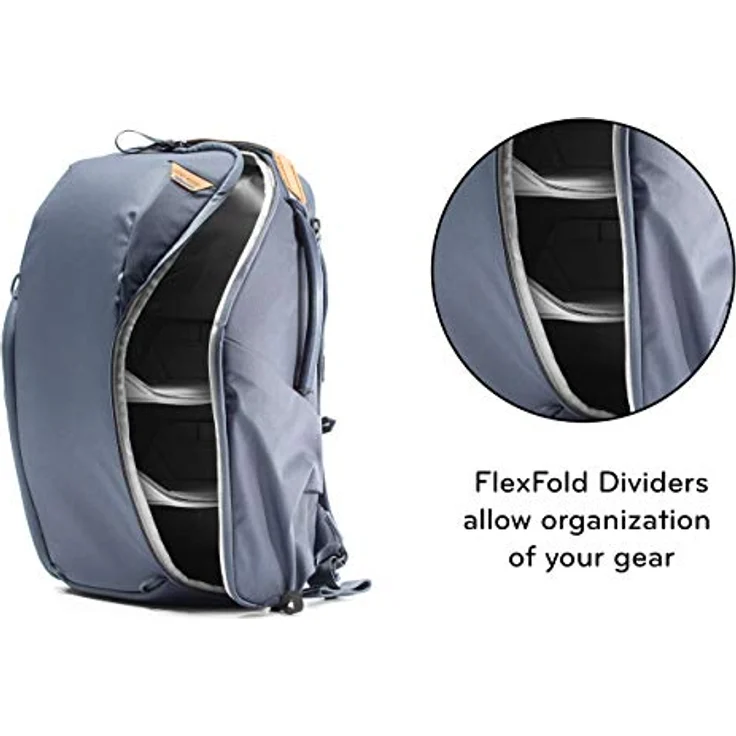 Peak Design Everyday Rucksack mit Reißverschluss, 20 l, Midnight Blue (Blau) - BEDBZ-20-MN-2 – Bild 5