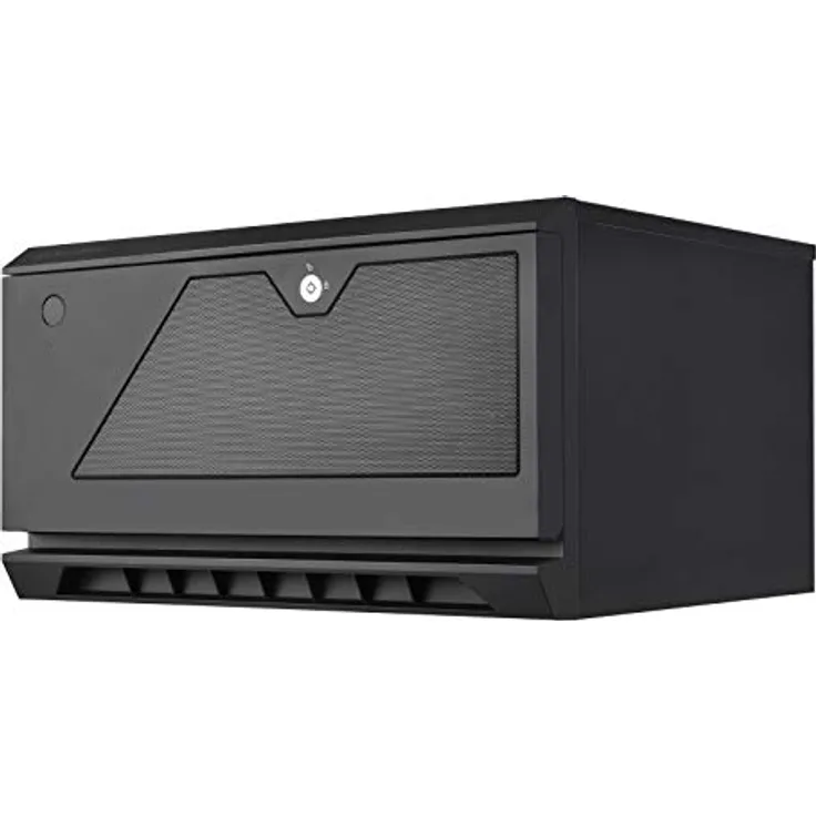 SilverStone Technology SST-CS381 v 1.2 - Case Storage ATX Midi Tower Computer Gehäuse, innen schwarz, unterstützt 8X 3.5 oder 2.5" Hot-Swap Festplatteneinschübe, Front-Tür abschliessbar, schwarz