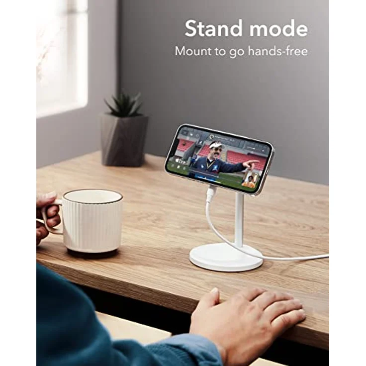 ESR HaloLock Shift Kabelloses Ladegerät, kompatibel mit MagSafe Ladestation, Magsafe Ladegerät, 2 Lademodi, abnehmbares Schnellladepad, für hüllenlose iPhone 14/13/12 Serie und magnetische Hüllen – Bild 3