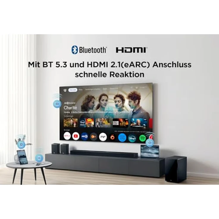 TCL QH85 Soundbar 7.1.4, RAY-DANZ-Technologie, Dolby Atmos, WLAN – Bild 12