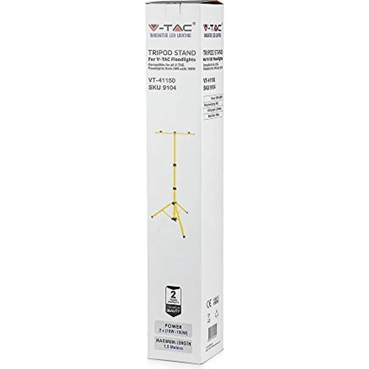 Ständer für 2 LED Fluter Farbe: Gelb, 10W bis 50W – Bild 4