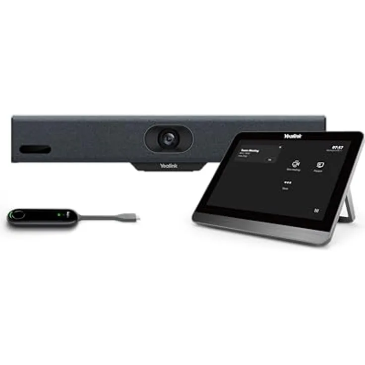 Yealink MeetingBar A10-025, All-in-One Videobar mit 4K Kamera und KI-Technologien, Schwarz