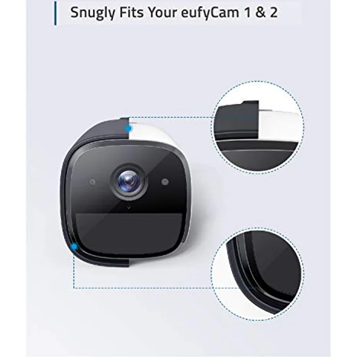 eufy 2er-Set Silikonhüllen für eufycam 1, 2 und 2 Pro, UV- und Regenschutz, Schwarz – Bild 8