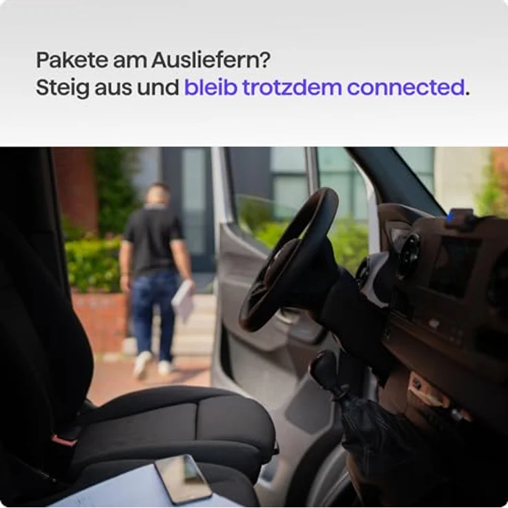 AAWireless Two+ 2-in-1 Adapter für Android Auto & Apple Carplay, kabellose Bluetooth- und WiFi-Verbindung, geeignet für iOS 10+ & Android 11+, ultrakompakt, Made in Europe – Bild 5