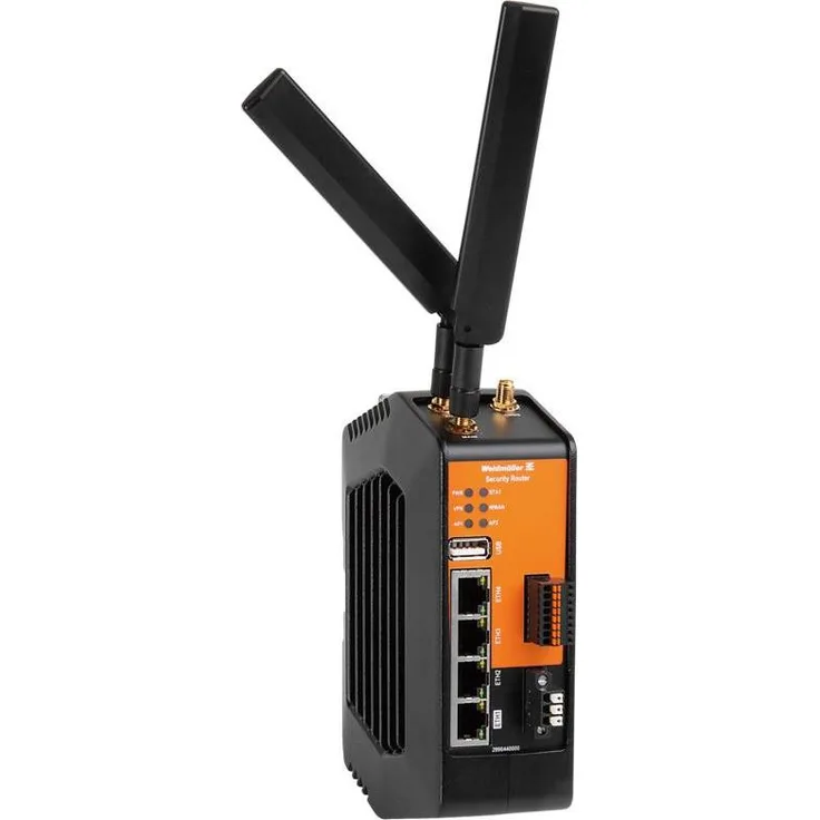 Weidmüller Router 4x RJ45, industrieller Router mit vier Ethernet-Anschlüssen