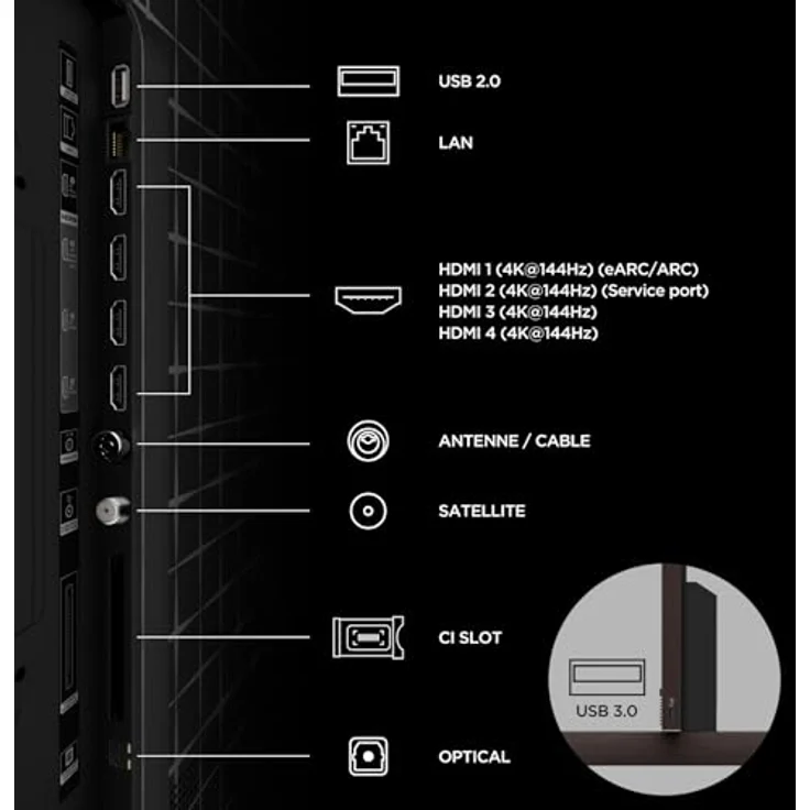 TCL X11L 75X11L, 190,5 cm (75"), 4K SQD-Mini LED Smart-TV mit WLAN und Bang & Olufsen Audio, Schwarz – Bild 16