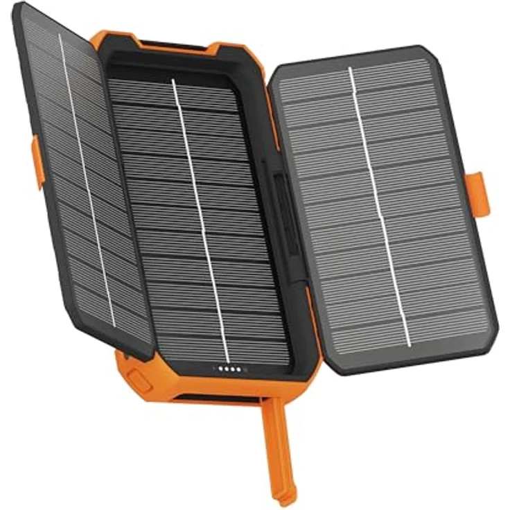 Xtorm Rugged Solar Powerbank 10.000 mAh - 20W - USB-C PD - USB-A Quick Charge - Outdoor Powerbank - IP65 - Orange – Bild 1