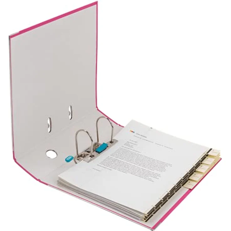 ELBA Aktenordner Ordner smart Pro PP/Papier - A4, 80 mm, pink - Strapazierfähiger Ordner für das Home-Office – Bild 4