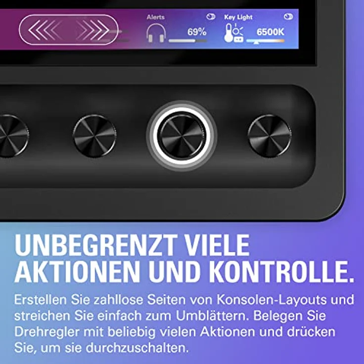 Elgato Stream Deck +, Audiomixer, Live-Produktion und Studio-Controller für Content Creators, Streaming, Gaming, mit anpassbarer Touch-Leiste, Drehreglern und LCD-Tasten, für Mac und PC – Bild 5