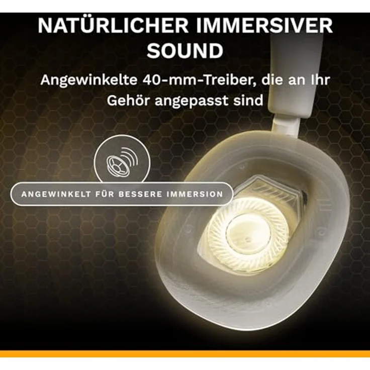 GLORIOUS GHS Eternal, Stereo-Gaming-Headset für PC, PS5, PS4, Xbox, Switch, abnehmbares Mikrofon, speziell abgestimmte Treiber, langlebig, ganztägiger Weiß – Bild 3