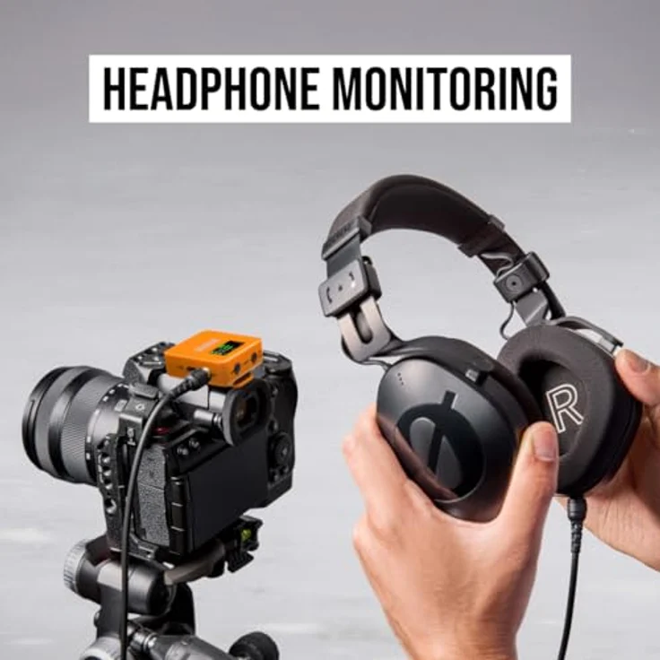 RØDE Wireless GO (Gen 3), Kompaktmikrofon mit 32-Bit Float Aufnahme, automatischer Pegelregelung und 2,4 GHz digitaler Übertragung, orange – Bild 7