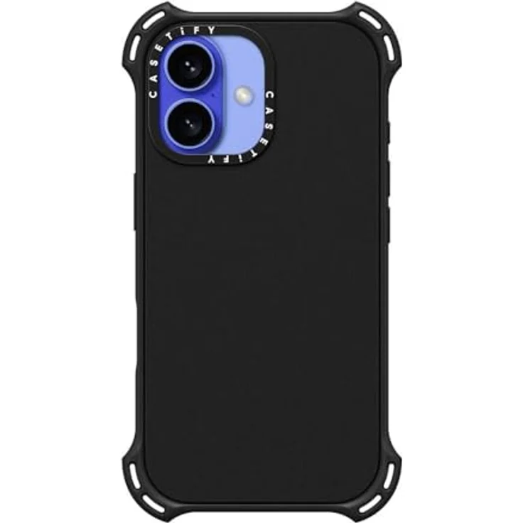 CASETiFY Bounce Schutzhülle für iPhone 16, stoßfest, 6,5 m, 6 x Fallschutz in Militärqualität, kompatibel mit Magsafe, Mattschwarz – Bild 3