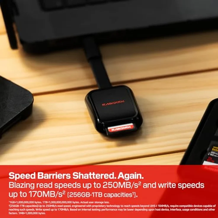 SanDisk Extreme PRO SD UHS-I-Karte 128 GB, bis zu 250 MB/s Lesegeschwindigkeit, 120 MB/s Schreibgeschwindigkeit, 4K-UHD-Video, U3, V30, Memory Zone App – Bild 3