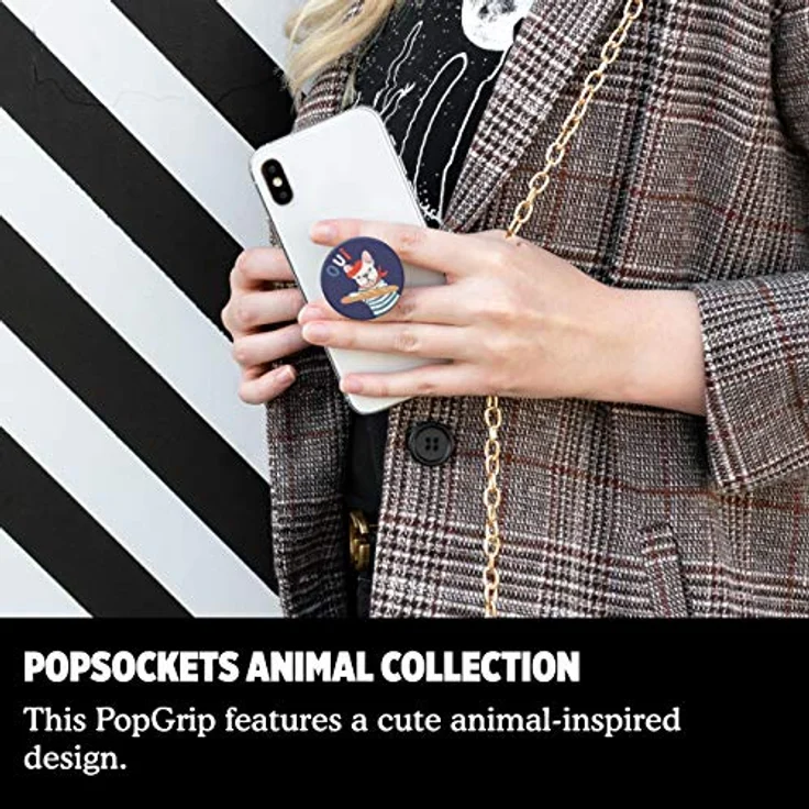 PopSockets PopGrip - Ausziehbarer Sockel und Griff für Smartphones und Tablets mit einem Austauschbarem Top - Frenchie – Bild 6