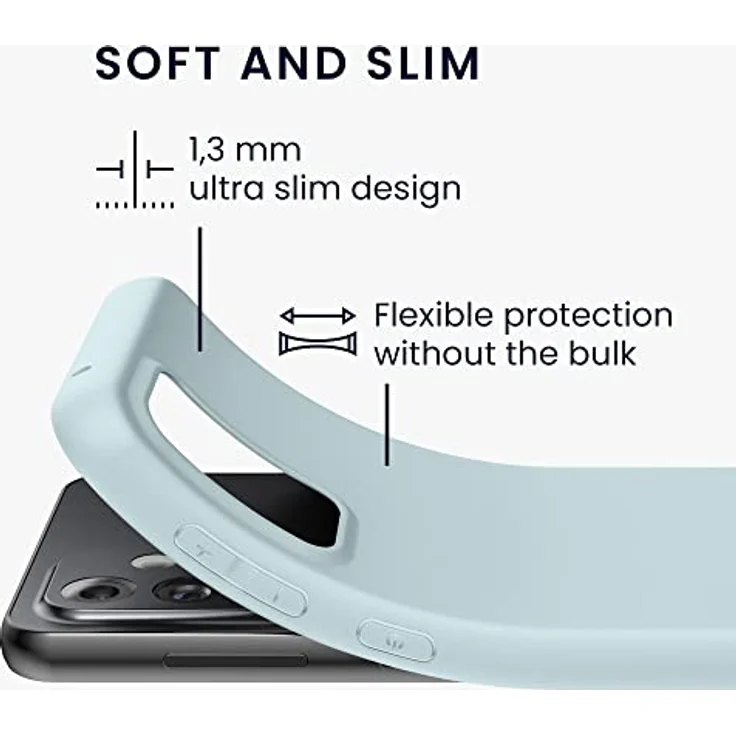 kwmobile Hülle für Samsung Galaxy A33 5G - weiches TPU Silikon Case in Cool Mint, geeignet für kabelloses Laden, rutschfest und reißfest – Bild 2